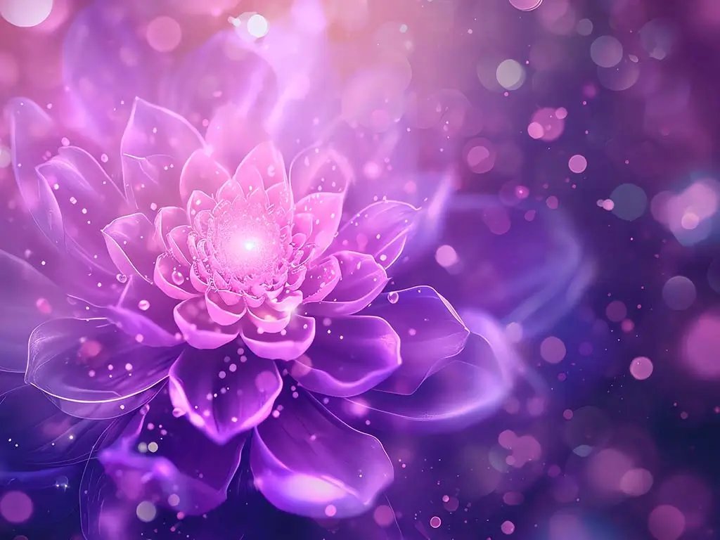 Purple flower symbolizing calm, healing, and nervous system regulation